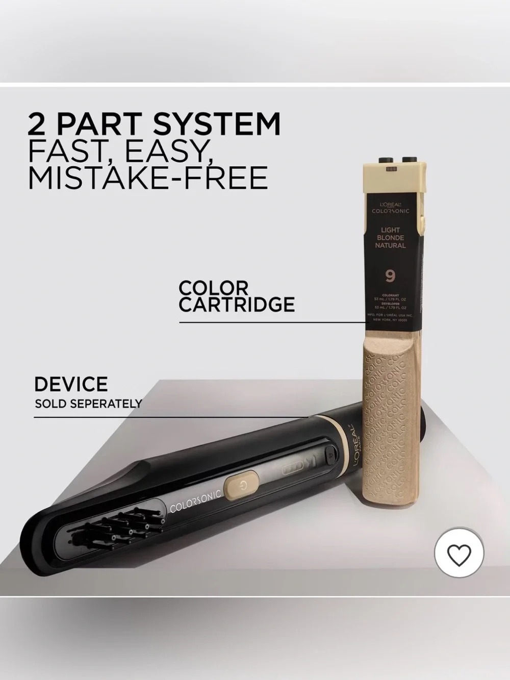 L'Oreal Paris Colorsonic Hair Color Device + Cartridge in 6G Hair Coloring Tool